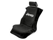 Seat Armour Universal Black Seat Towel Seat Cover With Jeep Logo