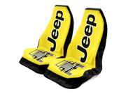 Seat Armour Universal Yellow Seat Towel2GO Cover With Jeep Logo