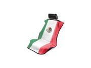 Seat Armour Universal Black Towel Cover W Mexican Flag Logo