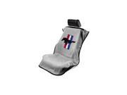 Seat Armour Universal Grey Seat Towel Seat Cover With Mustang Pony Logo