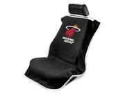 Seat Armour Universal Black Seat Towel Seat Cover With NBA Miami Heat Logo
