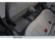 MAXFLOORMAT All Weather Floor Mats Liner Second Row for Buick VERANO Black