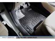 All Weather Floor Mats Set 2 Rows and Cargo Liner Bundle for MDX Black