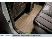 All Weather Floor Mats Set and Cargo Liner for Chevy SUV with BENCH SEAT Tan