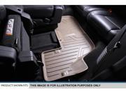MAXFLOORMAT All Weather Custom Fit Floor Mats Liner Third Row Chevy SUV Tan
