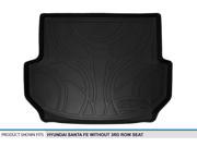 MAXTRAY All Weather Cargo Liner Mat for SANTA FE Without 3rd Row Seat Black