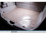 All Weather Custom Fit Floor Mats Set and Cargo Liner Bundle for EDGE MKX Tan