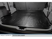 All Weather Floor Mats 2 Rows and Cargo Liner Behind 2nd Row HIGHLANDER Black