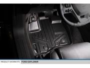 All Weather Floor Mats (2 Row) Set and Cargo Liner Bundle for EXPLORER (Black) All Weather Floor Mats (2 Row) Set and Cargo Liner Bundle for EXPLORER (Black)
