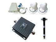 850 1900MHz booster with 2 indoor antennas cellphone signal repeater cover 1000 2000 square meters