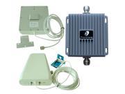 Cell Phone Cellular Signal Booster Repeater GSM 850MHz LTE 1700Mhz 3G Dual Band Amplifier install Set
