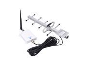 Phonetone 70dB 3G CDMA 850MHz Mobile Phone Signal Booster Repeater Amplifier with Indoor Whip Antenna and Outdoor GSM Yagi Antenna use for building