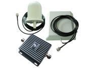 Phonetone 60dB 850 1700MHz Amplifier With Indoor Panel Antenna And Outdoor Broadband Omni Antenna For Home Or Office