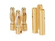 4.0mm Male Female Gold Connector 20 Pair for Electrically Adjustable Plug