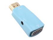 1080P HDMI Male TO VGA Female Blue Mini Converter Adapter Support HDCP