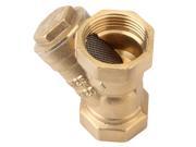 1 Brass Type Y Strainer With Plug Valve Connector Fitting Filtering Impurity