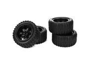 RC 1 10 Truck Rubber Tires Plastic Wheel Rim 4pcs Durable OD 115mm