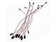 10pcs Black White Red Servo Extension Cord Cable Wire 300mm for RC Model