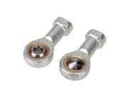10pcs Metal 5mm Silver Female Right Hand Metric Threaded Rod End Joint Bearing