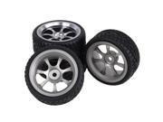 4x RC1:10 On-Road Car Fish Pattern 65mm Rubber Tire Grey Alloy 7-Spoke Wheel Rim 4x RC1:10 On-Road Car Fish Pattern 65mm Rubber Tire Grey Alloy 7-Spoke Wheel Rim