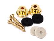DELICATE GOLD PAIR GUITAR STRAP BUTTONS FOR ELECTRIC GUITAR