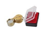 Brand New 30X21mm Golden Foldable Jewelry Diamond Loupe Loop Magnifying