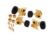 UKULELE 4 String Guitar 2R2L Twill Tuning Peg Machine Head TUNERS Golden