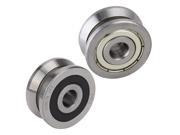 Silver V Groove Ball Bearing Roller Guide Cylindrical Guide