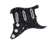 3Ply PVC Metal Electric Guitar SSS Scratch Plate Loaded Pickguard Replacement
