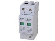2P 20~40KA Din Rail Surge Protection Device SPD Lightning Arrester White