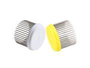 2 x Queen Bees Stainless Steel Needle Cage Keep Safe Beekeeping Equipment Yellow