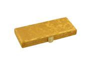 BQLZR Rectangle 21x9cm Yellow Retro Pattern Wood Oboe Reed Case for 20 Reeds