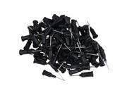 BQLZR 100pcs 1 2 Industrial Dispensing Blunt Needles Tip 27Ga Black