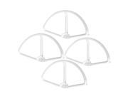 4Pcs Quadcopter Propeller Guards Collision Avoidance Protector White
