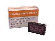 MINI RED Bright Led DC 0V 99.9V Digital Panel Meter Voltmeter Ideal for DIY
