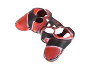 Protective Silicone Skin Cover for Game Controller Red Black 2Pcs