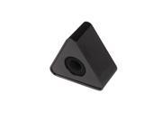 New ABS Microphone Interview Triangular Logo Flag Station Black for Handheld Mic