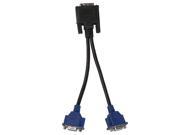 DVI I DVI Male To 2 VGA Female Monitor Video Splitter adapter Cable