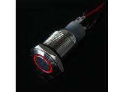 Brand New Red 16mm 12V Led Lighted Angel eyes Metal Push Button ON OFF Switch