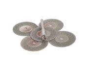 5Pcs 25mm Carborundum Plating Cutting Discs Wheels Mandrel Rotary Tools Grinder