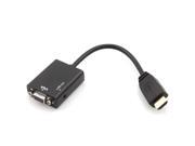 Portable HDMI Male to VGA Female Adapter Cable Built in chipset For PC DVD HDTV