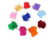 100pcs Mixed Color Gift Pouch Bags Organza Wedding Favor Jewelry Packing