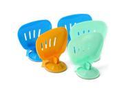 5 x Multicolor Vacuum Suction Cups Soap Box for Bathroom Shower
