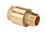 Brass Thread In Line Check Valve With Stainless Steel Spring 1 2