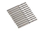 3.175x2.5x15m Carbide One Flute Spiral Bit Cutting Tools for Rsewood 10pcs