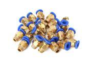25pcs Male Thread Pneumatic Straight Connectors Push In Fittings 1 8 8mm