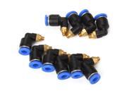10pcs Elbow Pneumatic Air Connector Quick Fittings M5 6mm BSPT