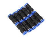 6mm Straight Push In Pneumatic Jointer Connector Plastic Tube 1.0MPa 10pcs