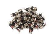 Panel Metal DC Power Supply Jack Socket Adapter 5.5mm x 2.1mm 25pcs