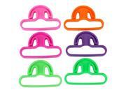 6 X Portable Fruit Food Bag Plastic Hand held Ring Safe Durable